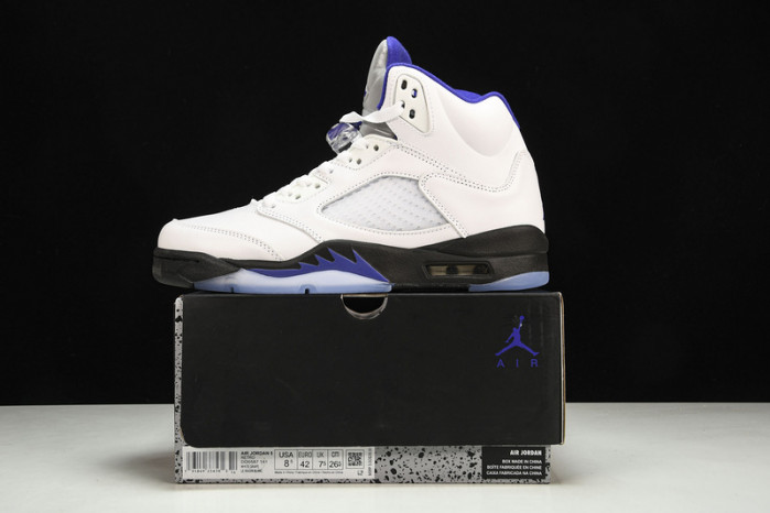 air jordan 5 white/dark concord-black  dd0587-141