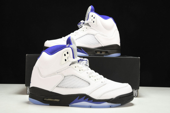 air jordan 5 white/dark concord-black  dd0587-141