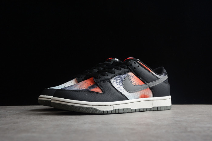 nike dunk low graffiti black red - dm0108-001