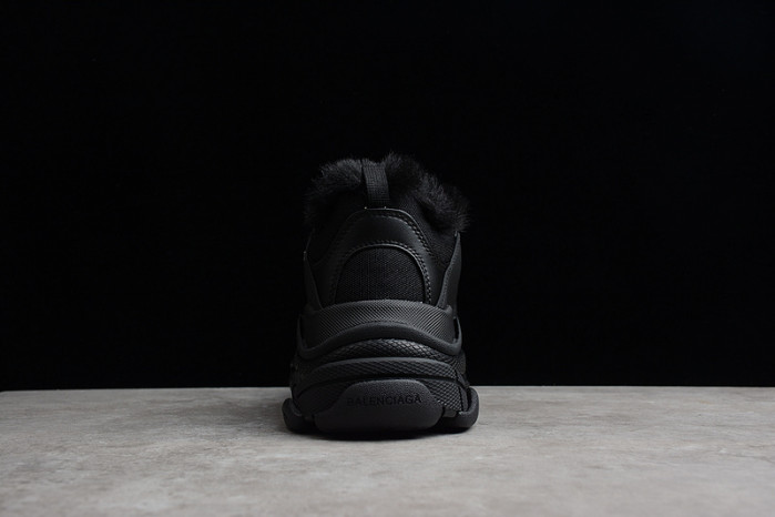 balenga triple s black clear sole 668563-w3cq5-1000