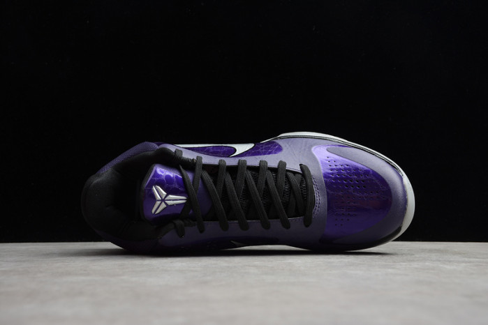 nike zoom kobe 5 ink metallic silver black purple shoes 386430-500