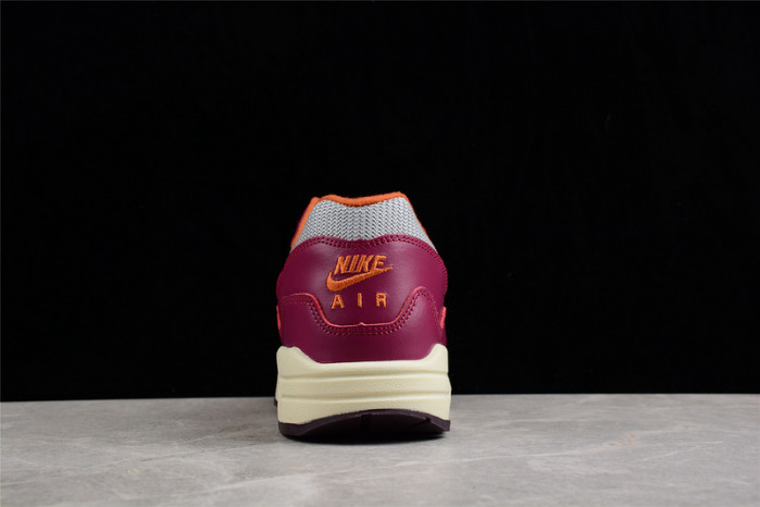 patta x nike air max 1 night maroon do9549-001