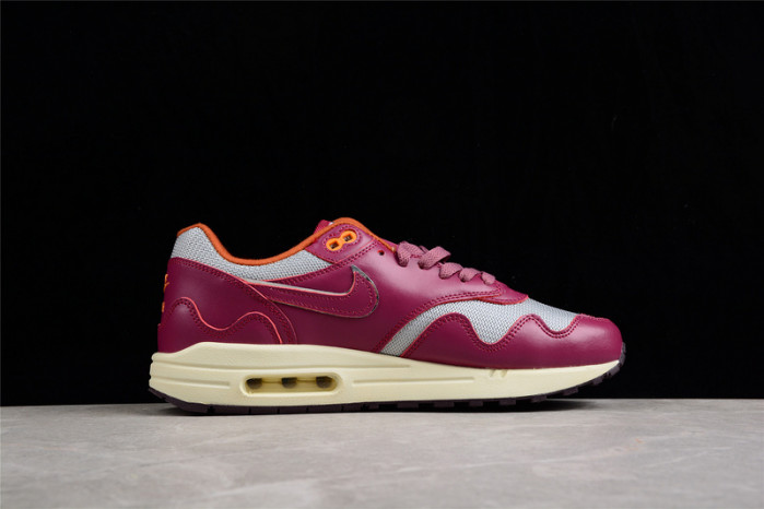patta x nike air max 1 night maroon do9549-001