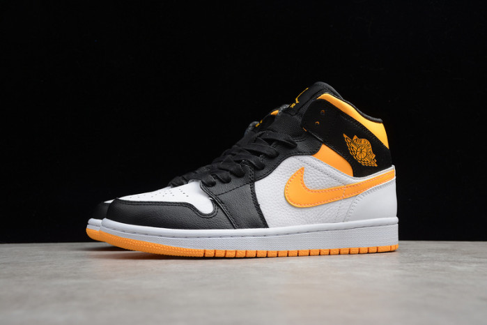jordan 1 mid   orange black (w) cv5276-107