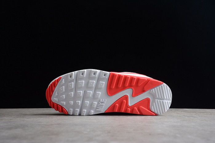nike air max 90 undefeated white solar red   cj7197-103