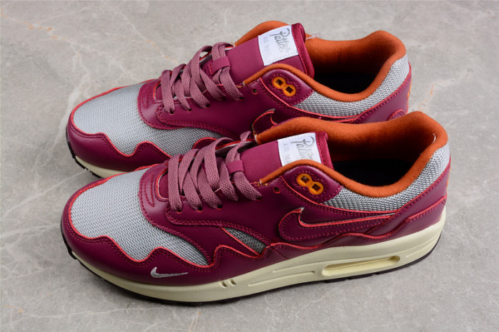 patta x nike air max 1 night maroon do9549-001