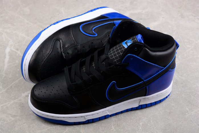 nike dunk high se camo black royal  dd3359-001