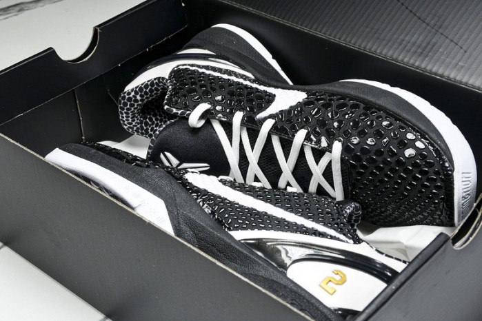 Nike Kobe 7 VI WHITE AND BLACK BLANC ET NOIR CW2190-002