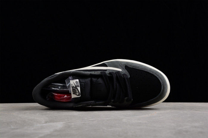 travis scott x air jordan 1 low "black phantom" dm7866-001