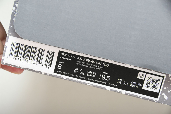 air jordan 6 “cool grey” ct8529-100