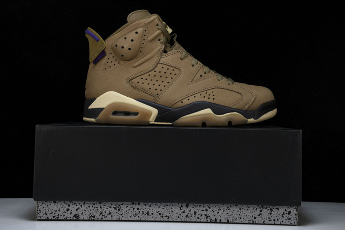 air jordan 6 gore-tex brown kelp fd1643-300