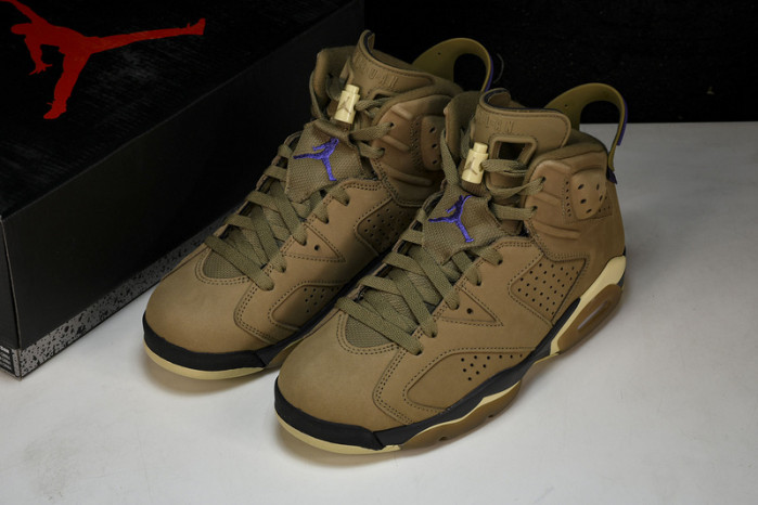 air jordan 6 gore-tex brown kelp fd1643-300