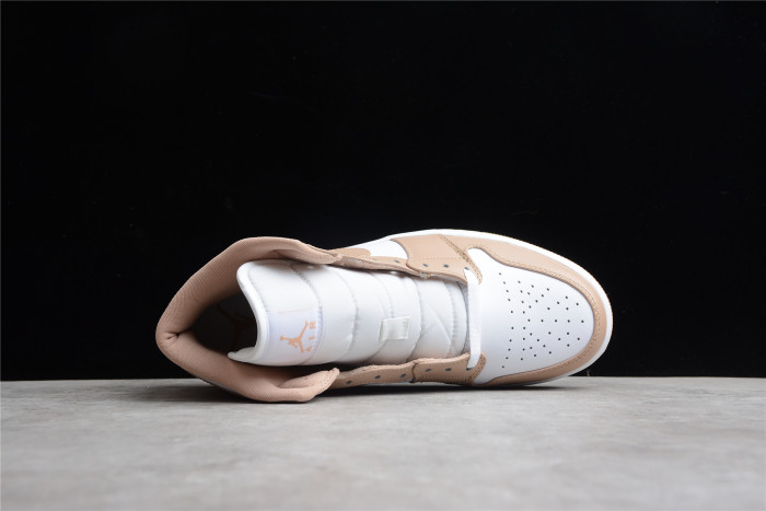 jordan 1 mid tan gum 554724-271
