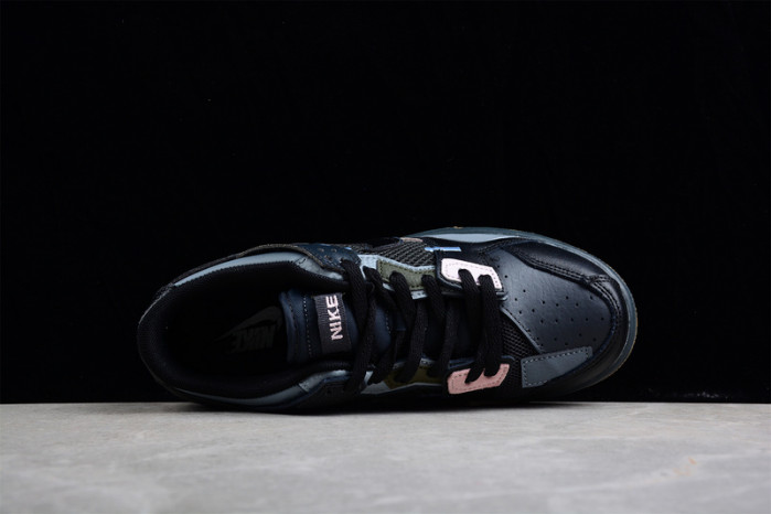 nike dunk low scrap black gum   db0500-001