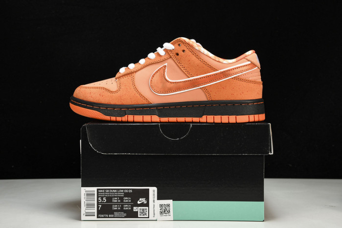nike sb dunk low orange lobster   fd8776-800