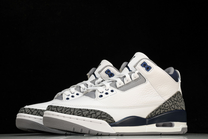 Air Jordan 3 Retro ”White Midnight Navy“ CT8532-140
