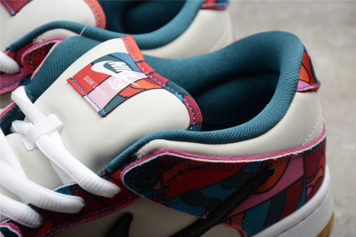 nike sb dunk low pro parra abstract art  dh7695-600