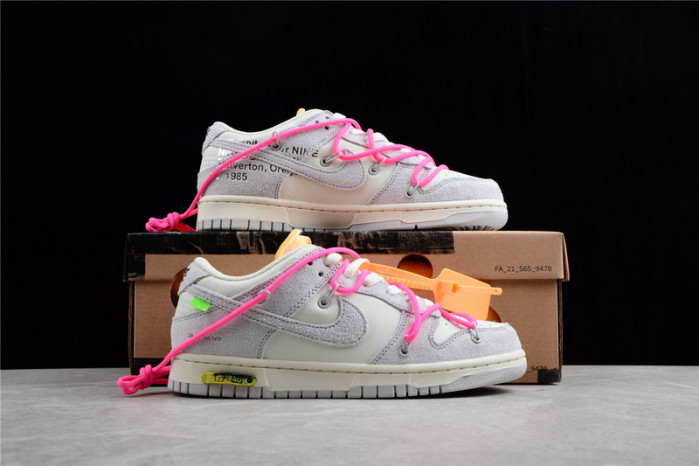 nike dunk low off-white lot 17 - dj0950-117