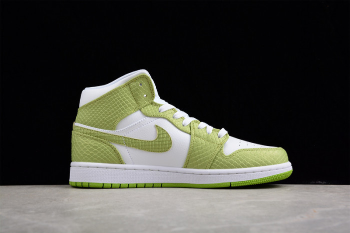 jordan 1 mid green python (w) - dv2959-113